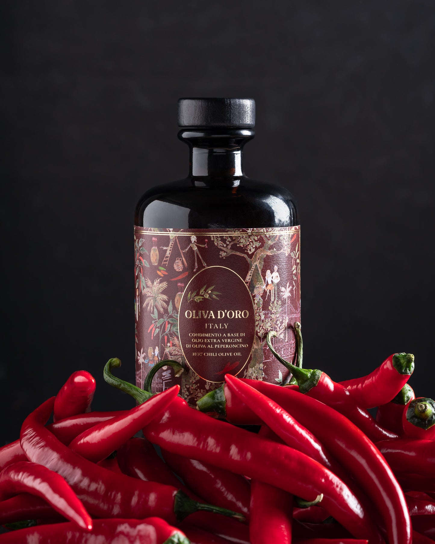 Peperoncino olie uit Italië - Oliva d'Oro - 500ml